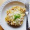 Makaronowa zapiekanka z indykiem, grzybami i serem gorgonzola